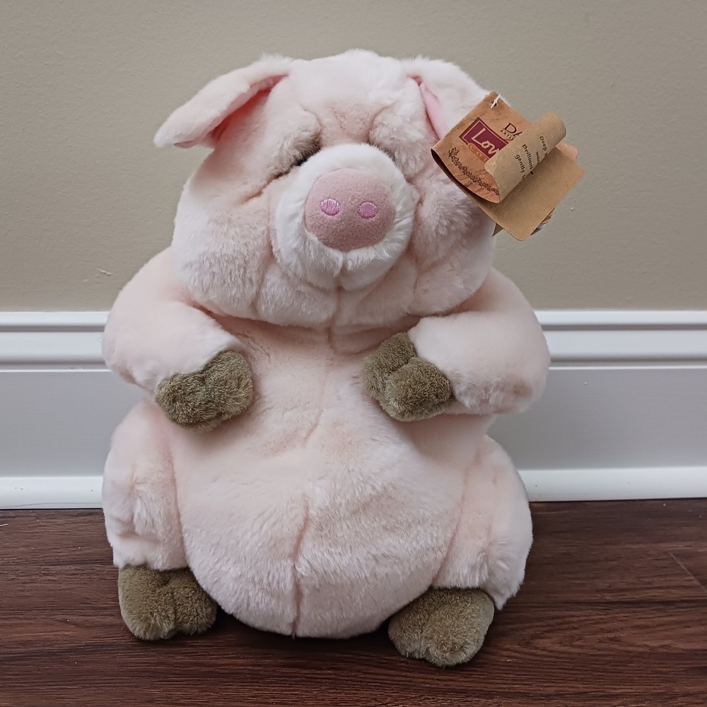Dakin Lou Rankin Friends Pink Pig Plush Stuffed Animal Hector 12" Tall